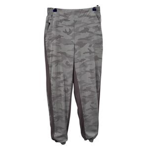 Athleta Brooklyn Camo Lined Jogger‎ Stretch Zip Pockets Pink Size 2